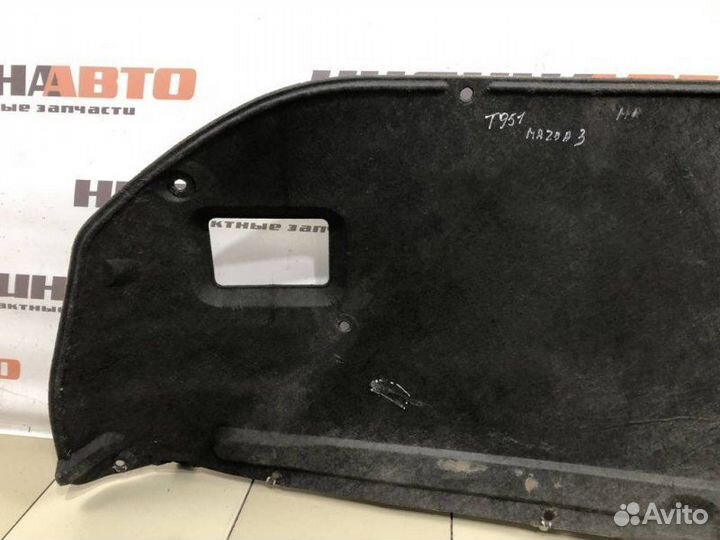 Шумоизоляция капота Mazda 3 Bk хэтчбек 1.6 Z6 2006