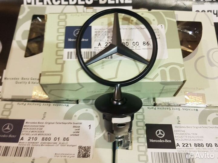 Мерседес черный w 221 матовый прицел капота