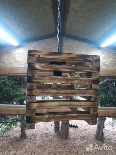 Светильник подвесной дерево