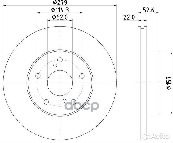 Диск тормозной перед ND1070K nisshinbo