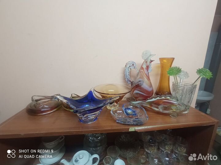 Посуда. Цветное стекло. Богемия