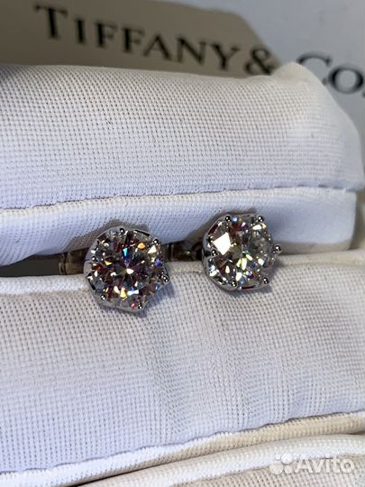 Муассанит Бриллиант 2 карат Альпы