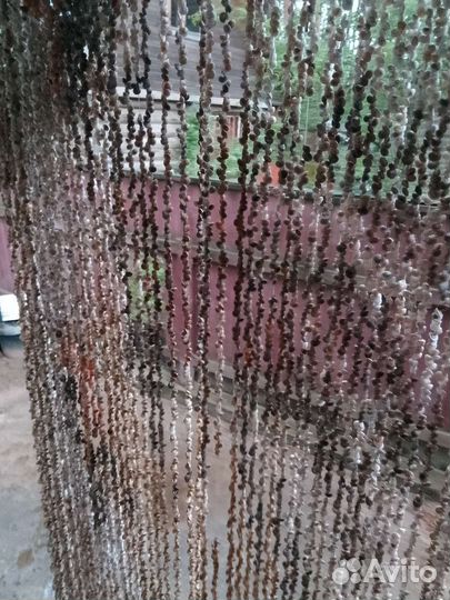 Штора, занавеска из ракушек. Ручная работа