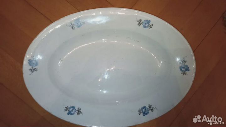 Овальное блюдо зик Конаково ссср,размеры 36х25 см
