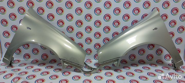 Клылья на Лада Калина 1 пластик. комплект в цвет