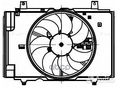 Э/вентилятор охл. для а/м Nissan Juke (10) 1.6i
