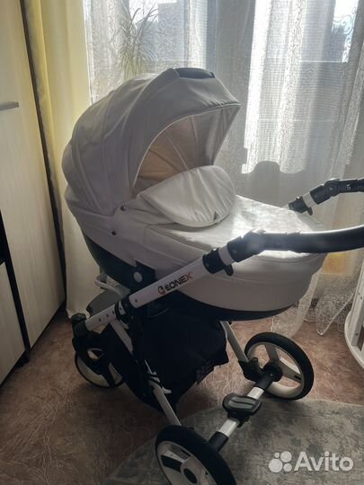 Коляска 2 в 1 lonex кож/зам