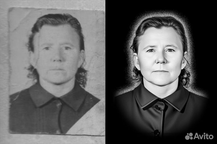 Ретушь обработка фото для гравировки на памятник