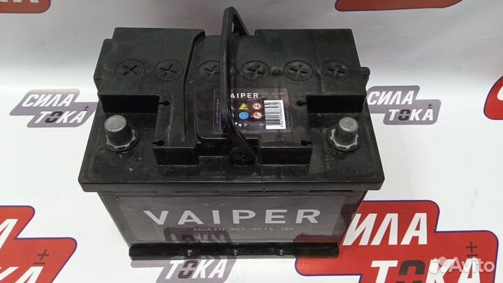 Аккумулятор Vaiper на LADA Kalina 65ач(сам)