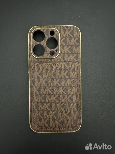 Чехол Michael Kors на iPhone 14 pro с картхолдером
