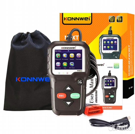 Диагностический автосканер Konnwei KW680 OBD2