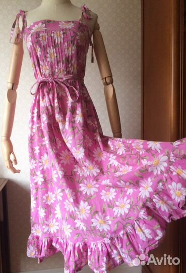 Платье сарафан Laura Ashley хлопок винтаж XS