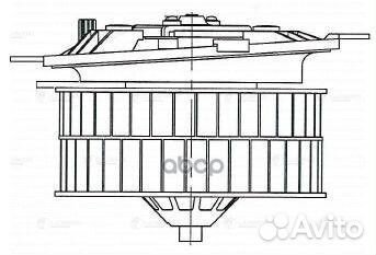 Э/вентилятор отоп. для а/м Mercedes-Benz E (W21