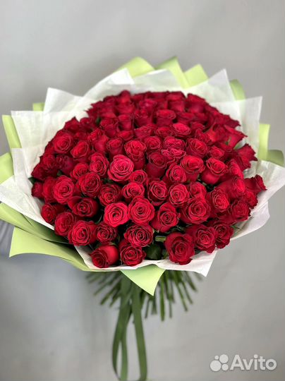 Букет из 101 красной розы