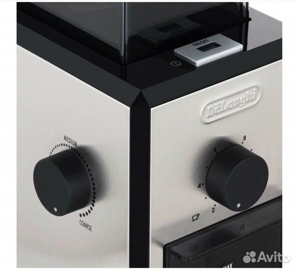 Кофемолка Delonghi KG 89, черный/серебристый