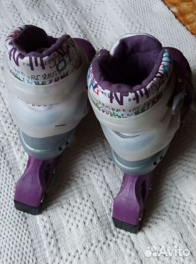 Роликовые коньки раздвижные детские 2 шт