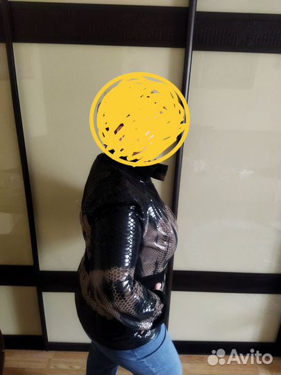 Куртка из нат. кожи с лазерной обработкой