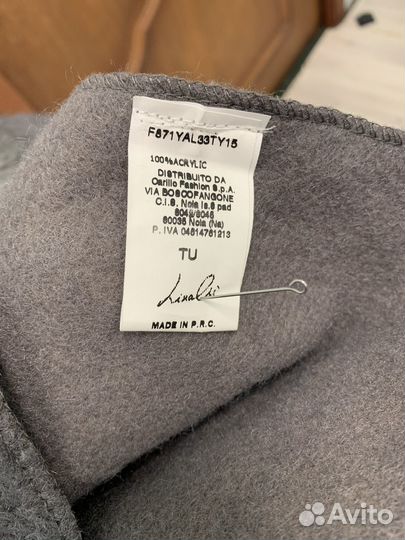 Пончо пальто серого цвета пр- во Италия