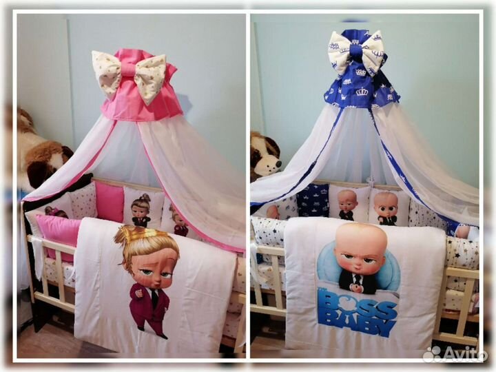 Бортики в кроватку в наличии и под заказ (комплект