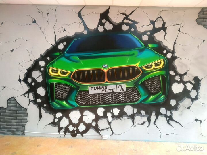 Художник / Рисунки в интерьере / Роспись стен