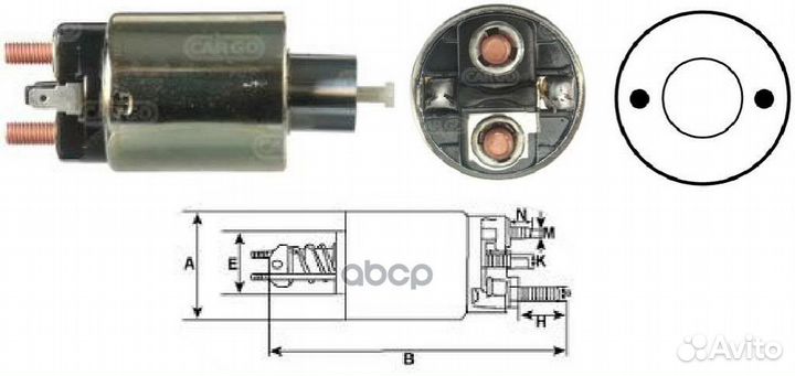Реле втягивающее Suzuki Vitara, Nissan, Mazda