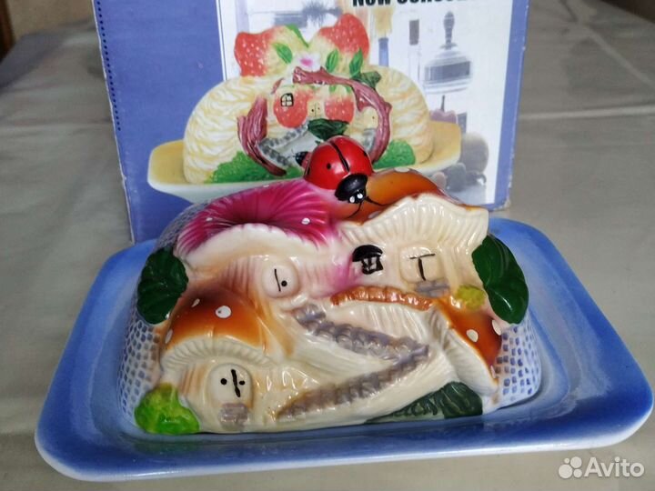 Керамическая маслёнка новая