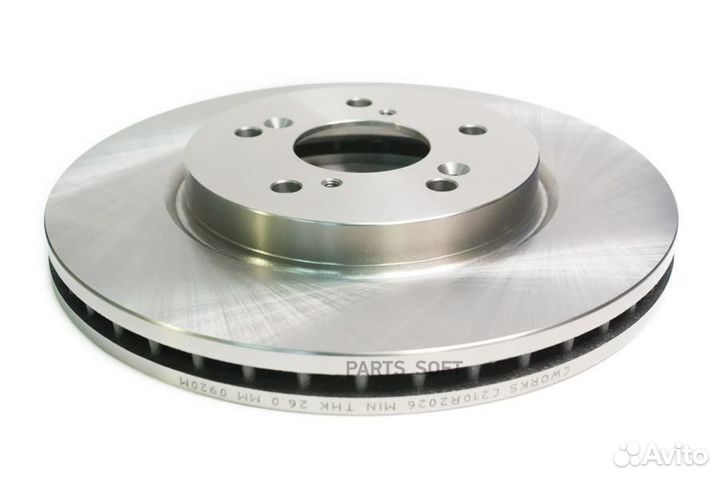 Cworks C210R2026 Диск тормозной передний