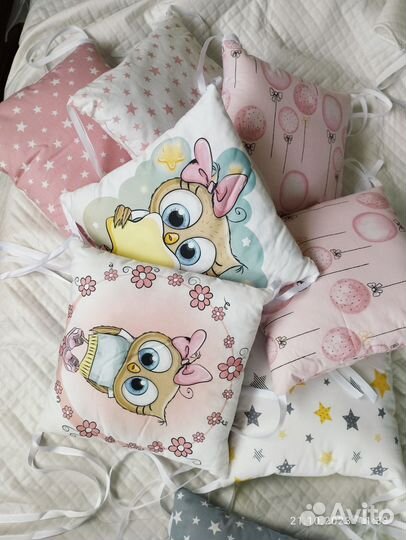 Бортики в детскую кроватку новые