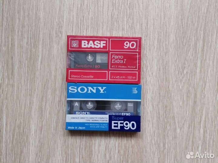Аудиокассеты Sony Super EF 90, Basf