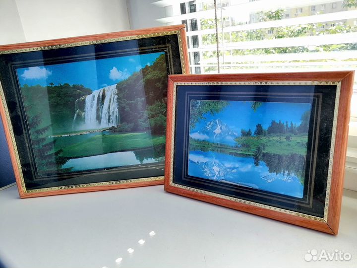 Картины в рамках 2 шт, Пейзажи