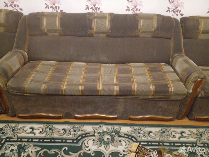 Диван и 2 кресла бу