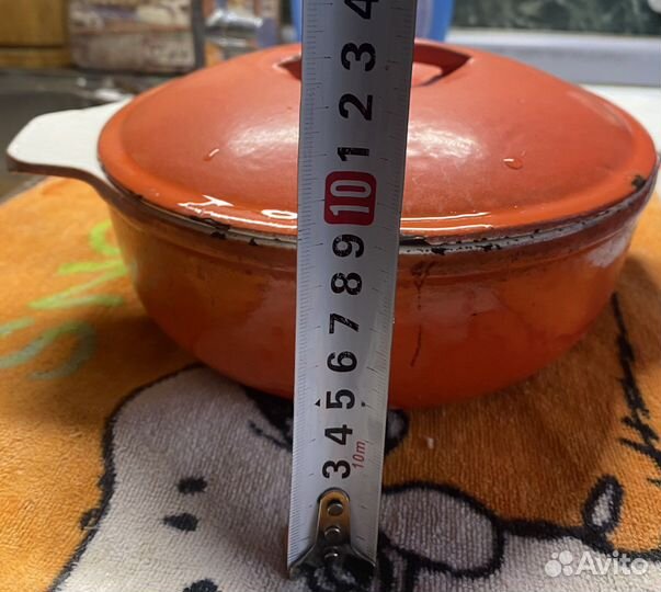 Казанок чугунный эмалированный