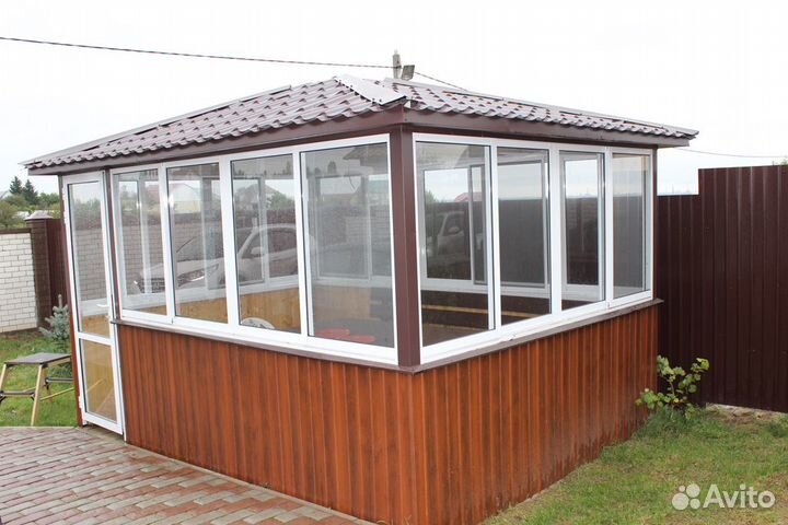 Остекление беседки