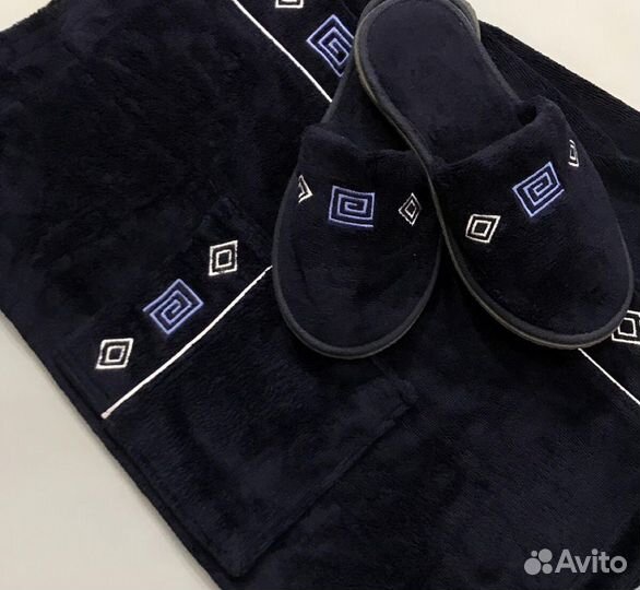 Набор для сауны мужской (полотенце на липучке +тап