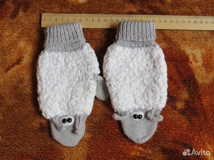 Варежки ручной работы