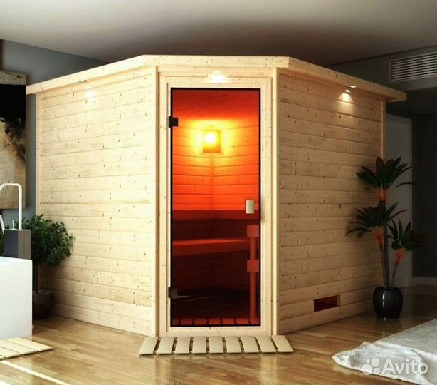 Дверь стеклянная в сауну