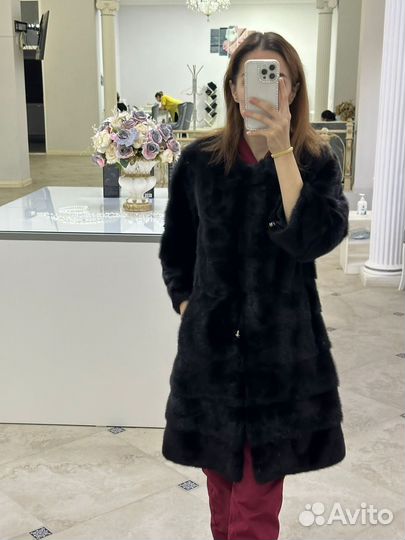 Норковая шуба в отличном состоянии 44-46