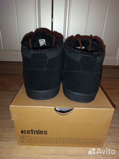 Кеды зимние мужские Etnies Jefferson xёрные 12 US