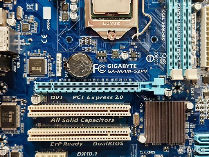 Материнская плата LGA 1155 Gigabyte GA-H61M-S2PV