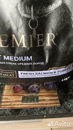 Корм доя собак premier с лососем