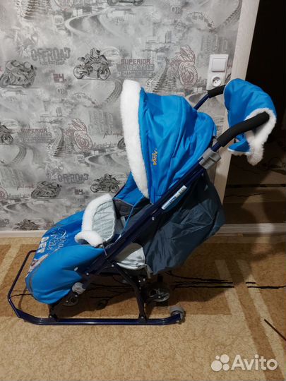 Детские санки коляска