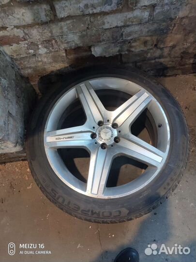 Диски литые AMG 5 спиц Mercedes Benz с резиной зим