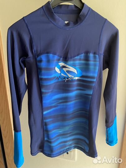 Лонгслив для купания aropec 140-152 синий