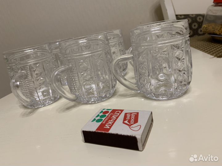 Кружки хрусталь СССР 12 шт