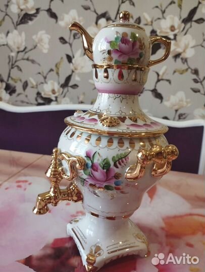 Самовар Гжель