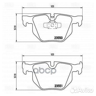 Колодки тормозные BMW 3 (E90/91/92/93) (05) диск