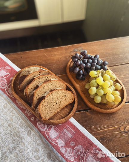 Менажница поднос из дерева дуб