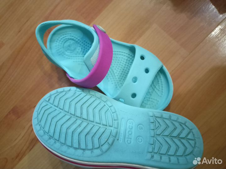 Сандалии crocs c9 для девочки