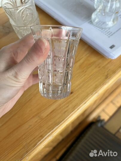 Графин штоф хрустальный и 3 рюмки