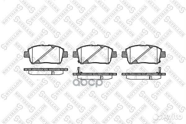 Колодки дисковые передн. 751 002B-SX Stellox